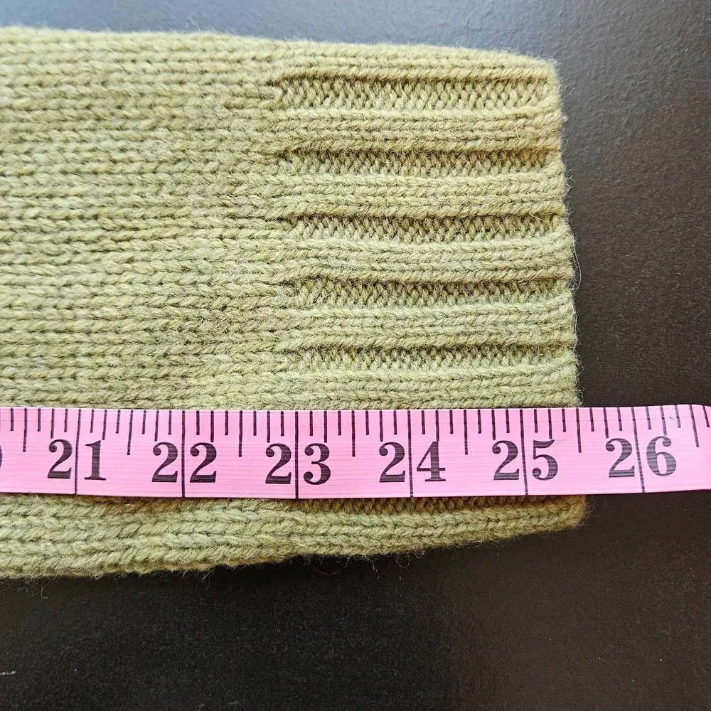 FieldGear Women's Sage Green Wool Sweater Large Textured Weave Pattern Australia